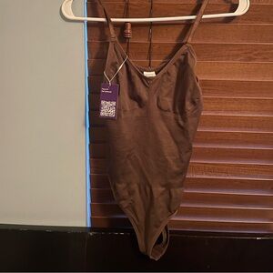 BNWT Heyshape thong bodysuit brown
